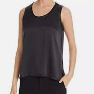 Vintage EUC Classiques Entier 100% Silk Black Tank Top Size 6